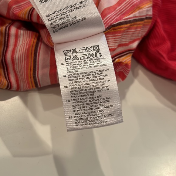 OILILY Corduroy Red Orange and Pink Button Down Blazer Jacket Coat Size 18 M - Picture 8 of 11